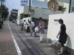 打ち水写真（中電静岡電様）