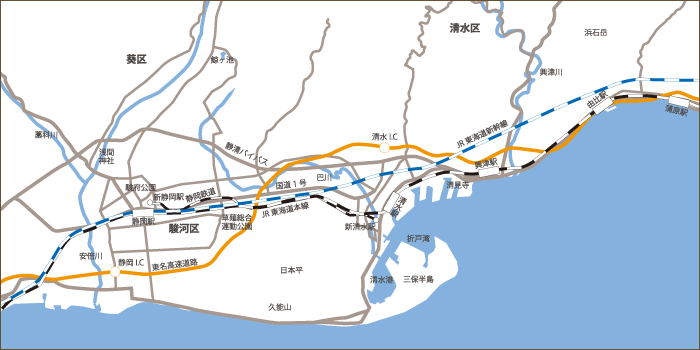 市街地で清流を身近に感じるスポット